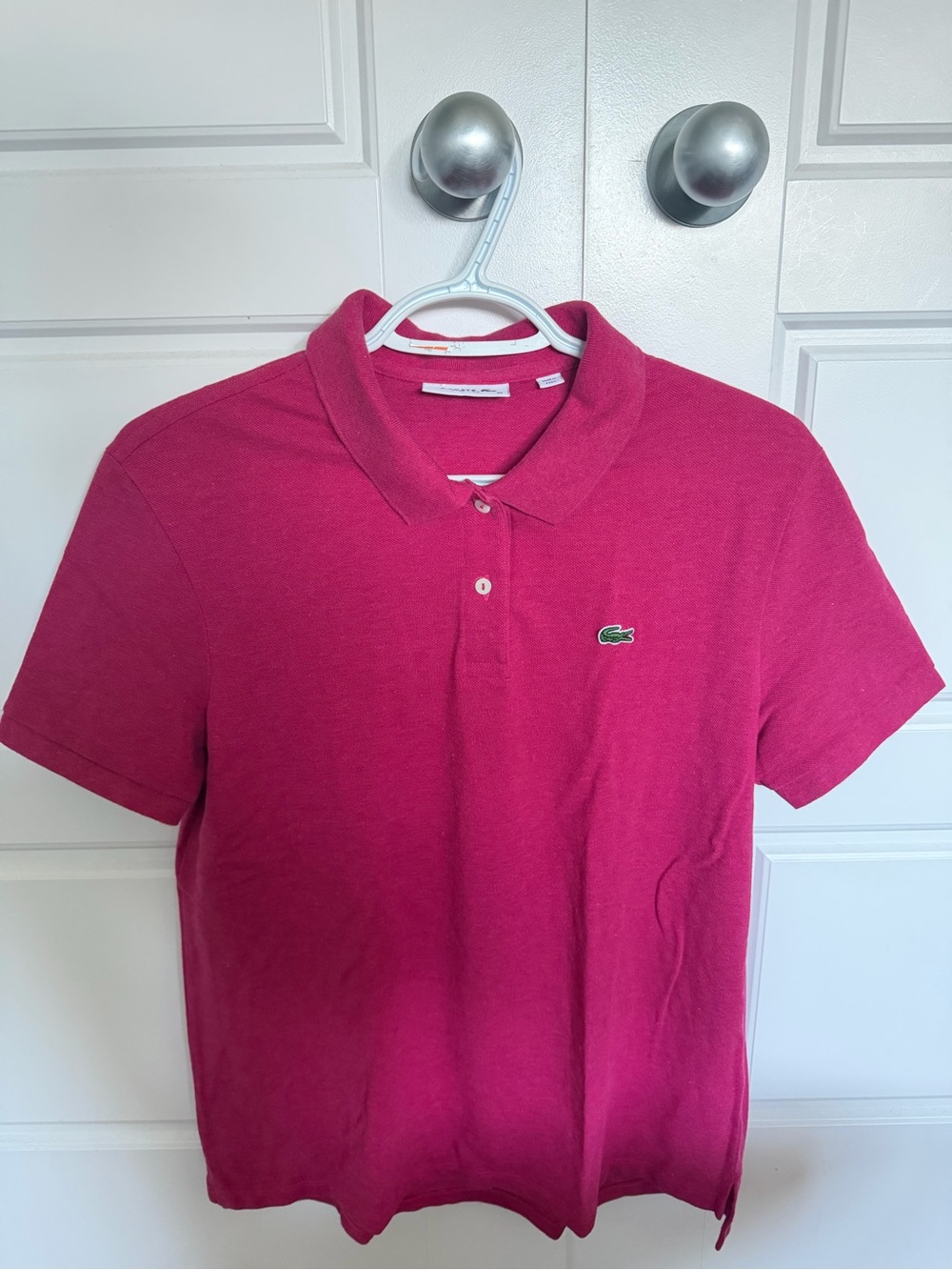 Lacoste Hot Pink Short-Sleeve Polo